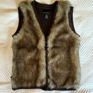 Cynthia Rowley Faux Fur Sweater Vest